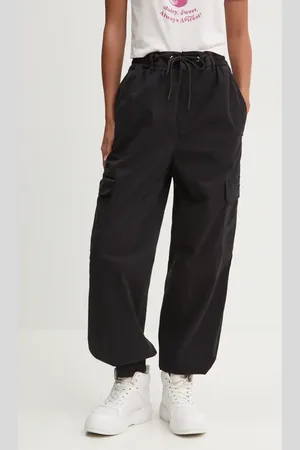 Hugo Blue Spodnie damskie kolor high waist 50511288