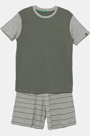 Benetton Piżama bawełniana dziecięca 2-pack kolor wzorzysta 30960P08R