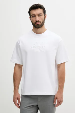 Calvin Klein T-shirt bawełniany męski kolor z aplikacją LV04RB295G