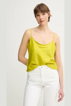 Calvin Klein Bluzka damska kolor gładka LV044B108G