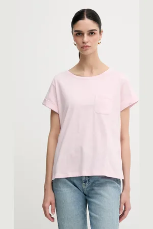 Sisley T-shirt bawełniany damski kolor
