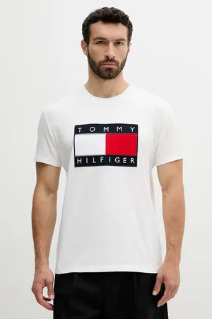 Tommy Hilfiger T-shirt bawełniany SAILING męski kolor z aplikacją MN0MN00011