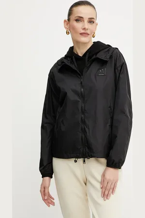 Armani Exchange Bluza bawełniana damska kolor z kapturem gładka XW000496 AF12739