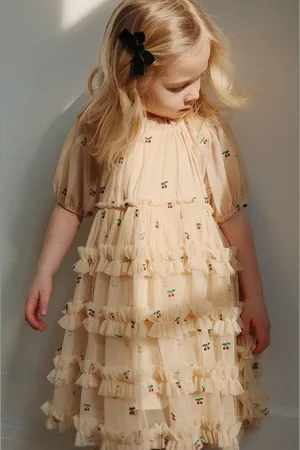 Konges Sløjd Sukienka CARLI DRESS kolor mini rozkloszowana KS101916
