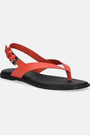 Tommy Hilfiger Sandały skórzane COLOR BLOCK THONG FLAT SANDAL damskie kolor FW0FW08883