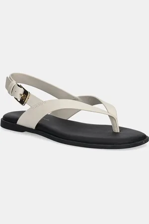 Tommy Hilfiger Sandały skórzane COLOR BLOCK THONG FLAT SANDAL damskie kolor FW0FW08883