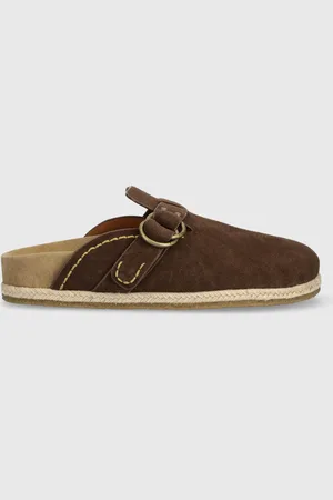 Ralph Lauren Klapki zamszowe Turbach Clog męskie kolor 803931273001