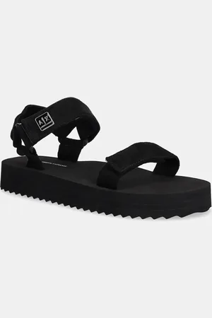 Armani Exchange Sandały damskie kolor na platformie XDP064 XV928 00002