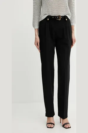 VERSACE Spodnie damskie kolor proste high waist 78HAA111 N0356