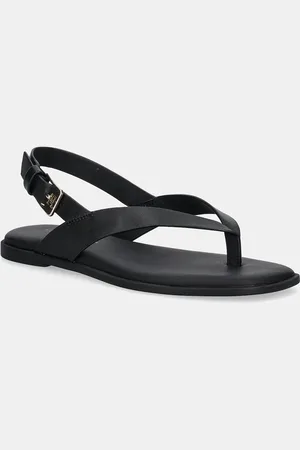 Tommy Hilfiger Sandały skórzane COLOR BLOCK THONG FLAT SANDAL damskie kolor FW0FW08883