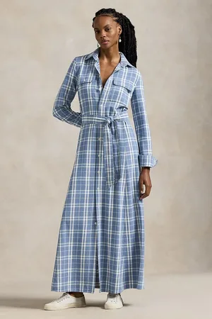 Ralph Lauren Sukienka bawełniana kolor maxi rozkloszowana 211959904