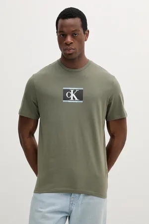 Calvin Klein T-shirt bawełniany męski kolor z nadrukiem LV04RC854G