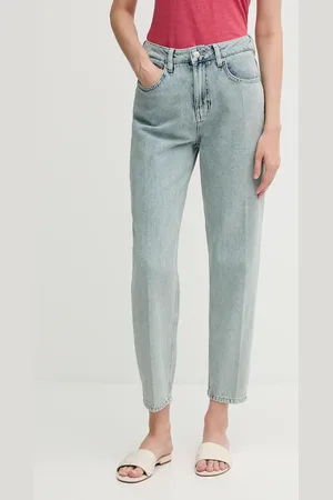 Sisley Jeansy damskie high waist 4TFHLE04I