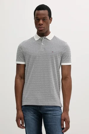 Tommy Hilfiger Polo bawełniane kolor wzorzysty MW0MW39234