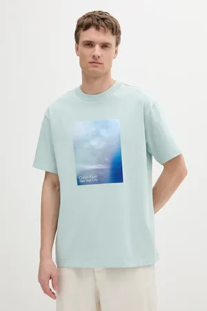 Calvin Klein T-shirt bawełniany męski kolor z nadrukiem LV04RAB811