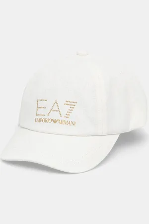 EA7 Czapka z daszkiem bawełniana kolor z aplikacją AF13009.7W000327