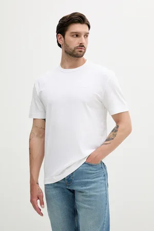 Calvin Klein T-shirt bawełniany męski kolor gładki
