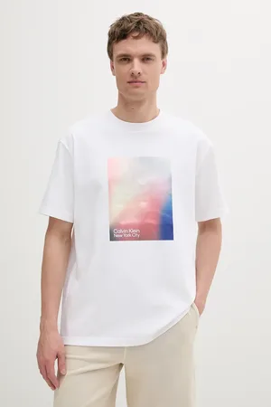 Calvin Klein T-shirt bawełniany męski kolor z nadrukiem LV04RAB811