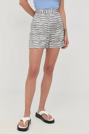 Tiger of Sweden Szorty damskie kolor wzorzyste high waist