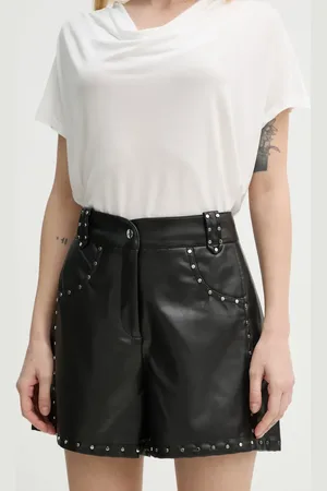 Bruuns Bazaar Szorty damskie kolor z aplikacją high waist BBW4393