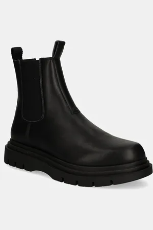 Armani Exchange Sztyblety skórzane męskie kolor XUM019 XV874 00002