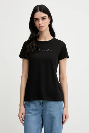 Armani Exchange T-shirt bawełniany damski kolor XW000391 AF10356