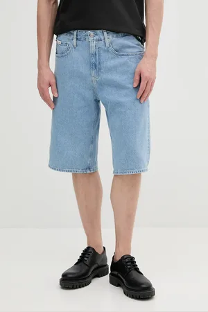 Calvin Klein Szorty jeansowe męskie kolor J30J327186