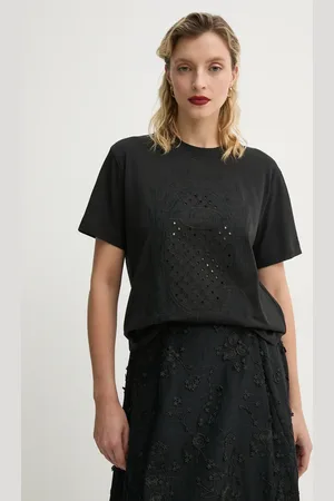 Munthe T-shirt bawełniany FENELLA damski kolor 251111325161