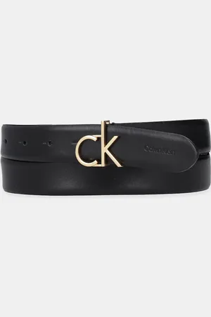 Calvin Klein Pasek skórzany damski kolor LV04F7033G