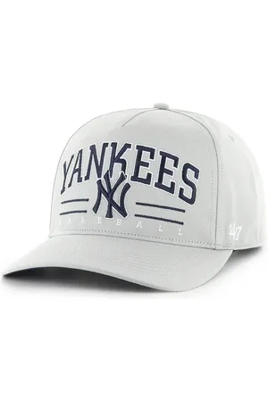 47 Brand Czapka z daszkiem bawełniana MLB New York Yankees kolor z aplikacją B-RSCOE17GWP-GY
