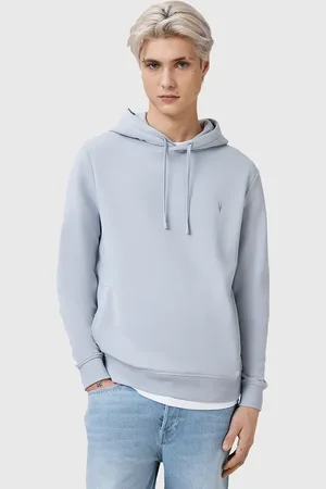 AllSaints Bluza bawełniana RAVEN OTH HOODY męska kolor z kapturem gładka M003NZ