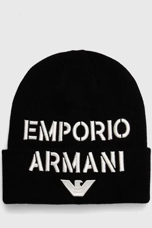 Emporio Armani Czapka z domieszką wełny dziecięca kolor