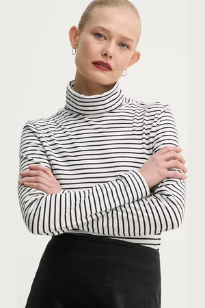 Marc O’ Polo Longsleeve bawełniany kolor z golfem 5000005462