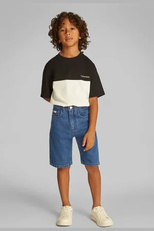 Calvin Klein Szorty jeansowe dziecięce kolor IB0IB02425