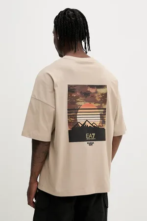 EA7 T-shirt bawełniany męski kolor z nadrukiem AF12874.7M000081