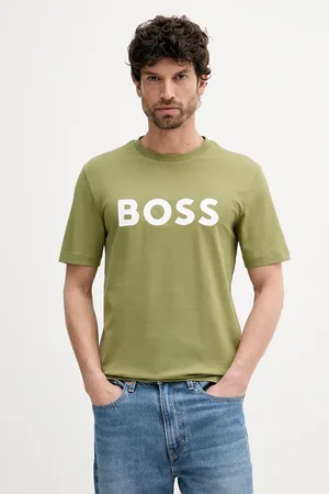 HUGO BOSS T-shirt bawełniany kolor z nadrukiem