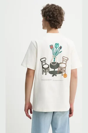Les Deux T-shirt bawełniany męski kolor z nadrukiem LDM101221