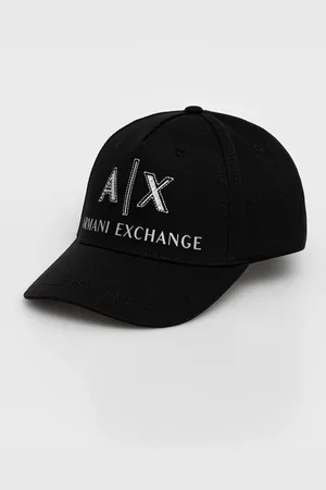 Armani Exchange Czapka z daszkiem bawełniana kolor z aplikacją XW000873 AF13334