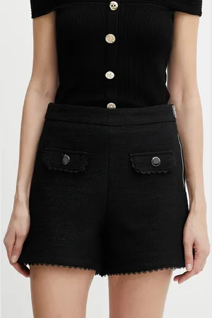Morgan Szorty SHROXA damskie kolor gładkie high waist SHROXA