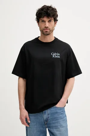 Calvin Klein T-shirt bawełniany męski kolor z aplikacją LV04RC808G