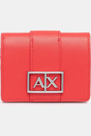 Armani Exchange Portfel damski kolor czerwony XW000360 AF12039