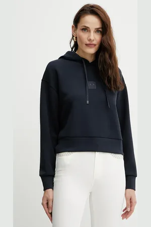 Armani Exchange Bluza damska kolor gładka XW000505 AF12819