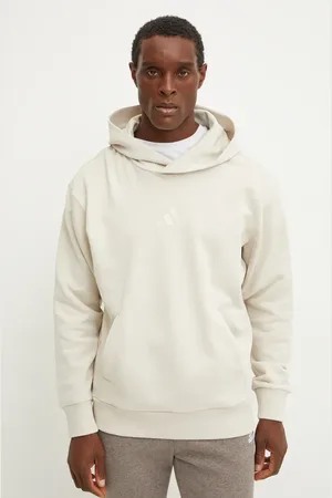 adidas Bluza bawełniana All SZN męska kolor z kapturem gładka IY4157