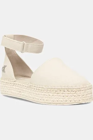 Calvin Klein Espadryle FLATFORM ESPADRILLE SLING MG kolor na platformie YW0YW01735