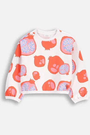 COCCODRILLO Bluza bawełniana dziecięca kolor wzorzysta TROPICAL STORY GIRL KIDS