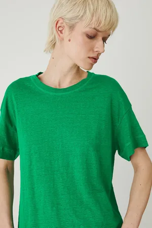 MEDICINE T-shirt lniany damski kolor