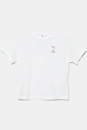 PUMA T-shirt bawełniany dziecięcy HELLO KITTY & FRIENDS Relaxed Graphic Tee kolor 630062