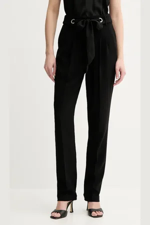 Morgan Spodnie PROBY.F damskie kolor proste high waist PROBY.F