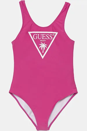 Guess Jednoczęściowy strój kąpielowy dziecięcy kolor J5GZ48 KCA60