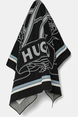 HUGO BOSS Apaszka bawełniana męska kolor wzorzysta 50540767